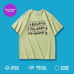 High Quality Heavyweight Short Sleeve T-Shirt Stranger Things Monster Surrounding Clothing Casual Loose Fit Breathable Cotton