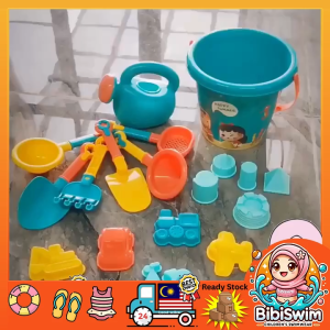 BIBISWIM Kids Beach Sand Toy Durable Safety SandToys Mainan Pasir Pantai Building kit Shovels Tool Beach