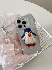 เคสโทรศัพท์ปีกนกขนนุ่มดูดซับแม่เหล็ก Wasai Cute สำหรับ iPhone 17 16 15 pro Max 13 14 แบบครอบเต็มจอป้องกันการตกหล่น ใส
