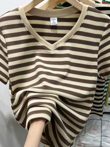 QIAOXIZI | Áo Thun Cotton Sơ Mi Rộng Rãi Cho Phụ Nữ Trung Niên