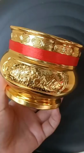 Alloy Incense Burner Gold-Plated Chinese Incense Holder Lucky Charm Insenso Burner For Bad Spirit Pangsabit
