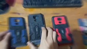 Case For Oppo A76 2022 New Casing Hp Kickstand Clip Hardcase I-Crystal Casing Hp Robot Case Armor