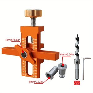 Aluminum Alloy Cabinet Door Rebound Installation Jig Wardrobe Door Locator Auxiliary Punching Positioner Woodworking DIY Tool