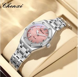 CHENXI Woman Watch Fashion Date Quartz Wristwatch Girl Lady Watches Elegant Stainless Steel Waterproof