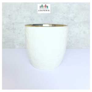 The Leaferie Yule Christmas ceramic pot flowerpot flower plant pots planter planters