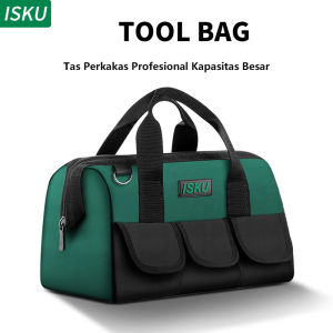 ISKU Toolbag 13 16 18 inch Kain tebal dua lapis Oxford Tebal Tas Alat Perkakas Kuat Tas Perkakas Toolkit Toolbox