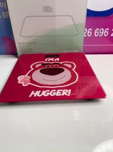 Cân điện tử Gia Đình Gấu Hồng Cân Điện Tử Sức Khỏe Xinh Xắn Theo Dõi Cân Nặng Chính Xác