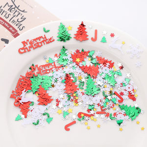 10G/50G/100G nhiều phong cách Hỗn Hợp Mía Cây giáng sinh nhiều màu Bông Tuyết kim sa hình sao Cho May Mặc trang trí tiệc Xmas phụ kiện thủ công Quà Tặng