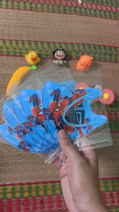 Khẩu trang Siêu Nhân Gao Batman Spider man Avengers cho bé trai 3-9 tuổi (14-27kg) (Túi 10 cái)
