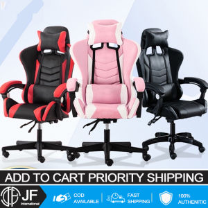 JF Computer Chair Home Office Gaming Chair With Armrest Reclining Lift Chair