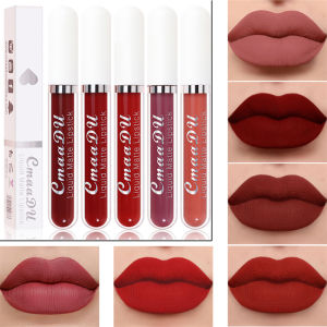 Ta💋.12 Warna Tahan Lama Tahan Air Ultra Matte Nude Lipstick Pelembab Bibir Gloss Kecantikan Riasan Kosmetik