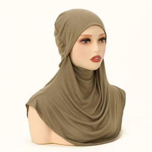 Khăn Trùm Đầu Instant Hijab Chất Liệu Thun Co Giãn Kiểu Dáng Đơn Giản Dành Cho Phụ Nữ Hồi Giáo Đa Năng Thời Trang Màu Trơn Dùng Làm Khăn Quấn Đầu Mũ Đội Trong Khi Cầu Nguyện.