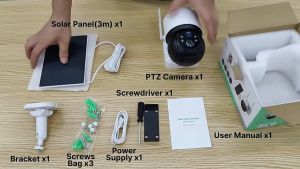 360° เปอเยี่ยม กล้องวงจรปิด 360° WiFi สวัสดีครับ กล้องพลังงานแสงอาทิตย์ Icsee App WIFI และสัญญาณ PIR สำหรับการตรวจจับมนุษย์