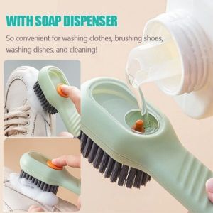 Shoes Washing Brush Automatic Liquid Filling Household Cleaning Brushes Multifunctional Kitchen Bathroom Long Handle Cleaning Brush