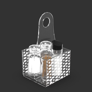 TEMPAT WADAH ALAT PENYIMPAN PENYIMPANAN SIMPAN PERALATAN KOTAK BUMBU SPICE SPICES CONDIMENT CONDIMENTS SAUCE KETCHUP BOTTLE ORGANIZER ORGANISER HOLDER SHELF RACK RAK MASAK DAPUR ESTETIK KEKINIAN ELEGAN MODERN ACRYLIC AKRILIK BENING CLEAR MOTIF PUZZLE 305