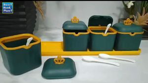 Condiment Jar R003  Kitchen Spice Seasoning Canisters Container Dispensers Bekas Rempah Ratus