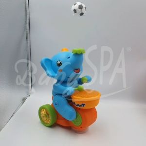 BabySPA Musical Drummer Moving Elephant with Lighting and Levitation Ball- Best Play Partner for Child (Random Color)