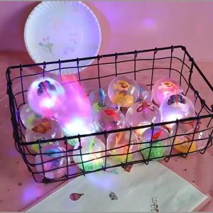 Bekel Lampu Bola Karet LED Mainan Anak Bola Bekel LED Bola Karet Air Super Glitter Ball Water Ball