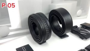 Ikat Pinggang Rel Kulit Pria & Desain Gesper Kulit P-05