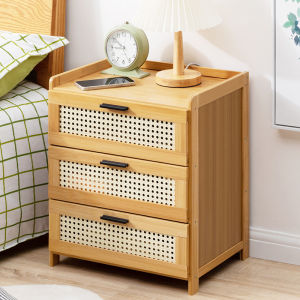 Sleek Solid Wood Storage Cabinet