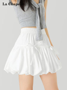 La Chapelle | White Blossom Short A-Line Skirt Small Size High Waist