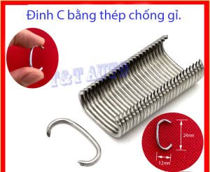 Túi 1kg đinh công nghiệp chữ C sử dụng cho việc bọc da ghế ô tô ghế sofa v v