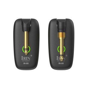 IRIN | IRIN Guitar Wireless Transmitter Receiver System Gold-Plated 6.35mm Plug Low Latency Rechargeable Guitar Parts for Performance