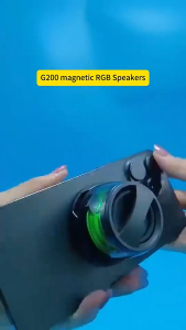 G200Magnetic Bluetooth 5.0 Mini Speaker With RGB Light Multifunctional Portable Speaker True Wireless Pairing High For Android IOS