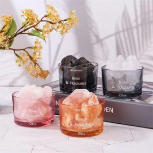 หินหอมอโรม่า คริสตัลอะโรมาเธอราพี หินคริสตัล อะโรมาเธอราพี น้ำมันหอมระเหย กลิ่นยาวนาน ไร้ไฟ อากาศบริสุทธิ์ กลิ่นยาวนาน