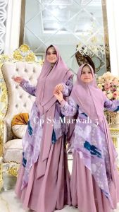Zahira1808 Sale Cuci Gudang Marwah 5 Couple Ibu Dan Anak Gamis Muslim Syari Couple Ibu dan Anak Dress Hijab Muslimah Atasan Kids Persiapan Lebaran Free Masker