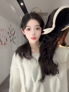 Tóc Kẹp Nửa Đầu Xoăn Xù Mì Kèm Băng Đô Trơn U13 | Tóc Giả Nữ Hàn Quốc Tự Nhiên Dễ Kẹp Che Tóc Thưa Cực Đẹp