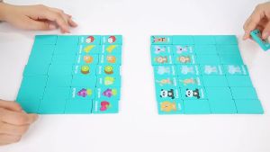 เกมจับคู่ความจํา สําหรับเด็ก เกมจับคู่ความทรงจํา สําหรับเด็ก เกมกระดานก่อนวัยเรียน สนุก ขนาดกะทัดรัด