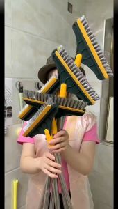 1pcs 2 In 1 Floor Sanding Brush Bathtub Tile Floor Sanding Brush 180 Rotary Brush Head Grouting Brush 38 * 8.3in