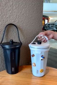 Tyeso Handle Strap Tumbler Cup Belt Silicone Water Bottle Holder with Buckle & Lanyard Convenient & Stylish Accessory