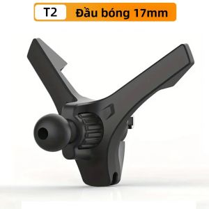 Kẹp Lỗ Thông Khí Đa Năng Để Gắn Trên Ô Tô Tương Thích Với Hầu Hết Các Ngăn Đựng Điện Thoại Và Bộ Sạc Không Dây Đường Kính Bi Chung 067 Trong/17mm