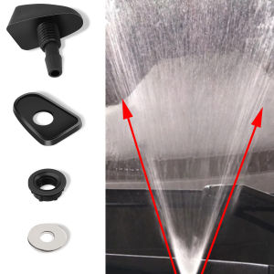 หัวฉีดที่ปัดน้ำฝนด้านหน้าอเนกประสงค์2ชิ้น/เซ็ตชุดสเปรย์หัวฉีดสปริงเกอร์พัดลมฝาครอบเครื่องซักผ้าสามารถปรับได้