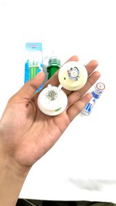 HS-0201 Lampu Torpedo JIAHONG Bohlam Topaz & 5 LED Cahaya Hijau Tidak Berkedip Bersinyal 1 Warna