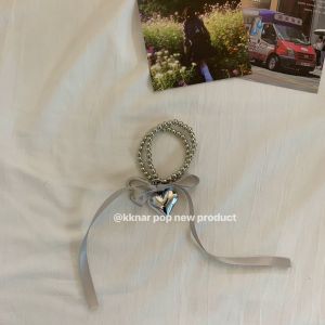 Ballet Style ~ Bows Beaded Keychain Fancy Chic Sweet Affordable Luxury Style Heart Tassel Ornament New Arrival