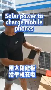 COD 15W 6V Solar Charger with 5-in-1 USB Ports – Power Phones Fans Outdoor
