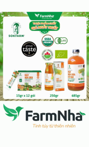 Mật Hoa Dừa Sokfarm Hộp Tiện Dụng 12 Gói X 15gr - Bổ Sung Khoáng Chất và Ổn Định Đường Huyết