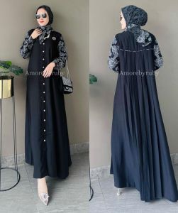 set hijab+gamis produk amorebyruby edisi dress adm 01