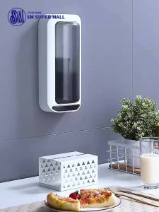 【SM Mall】Kitchenware Favorite 360° Rotatable Barrel Cage Utensils Organizer - Wall-Mounted Spoon Fork Chopstick Holder with Drainer (Essential Kitchen Accessory)