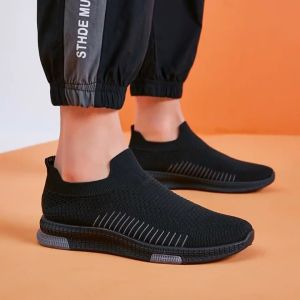 Toseyog 004 Sepatu Kanvas Pria Rajut Tanpa Tali | sepatu pria keren buat gaya sepatu cowok terbaru