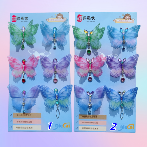 Miếng Dán Hình Bướm Mắt Sáng Tạo Cho Trẻ Em Miếng Dán Trang Điểm Mặt 3D Tự Dính Hình Trái Tim Công Chúa DIY Sticker Trẻ Em