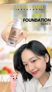 ALOHILOHI Foundation Perfect Magic and Long Lasting Makeup Skin Forever Full Coverage Shade  Liquid Foundation Make Up 30ml  alas bedak skin tint