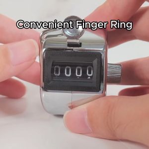 【SG Stock】 Handheld Tally Counter | 4-Digit Tally Counter | Metal Hand Tally Counters Clicker Pitch Counter for Counting