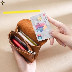 กระเป๋าใส่ธนบัตรหนังแท้แบบมินิสำหรับผู้ชายและผู้หญิง กระเป๋าใส่เอกสารขับรถ กระเป๋าใส่ลิปสติก กระเป๋าใส่เหรียญ กระเป๋าใส่บัตร กระเป๋าใส่ธนบัตรแบบลำลอง