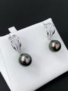 Pure Silver Earring Posts S925 DIY Pearl Accessories Gold Silver Earrings round Bar 9-15mm Fresh out Fashion Jewelry Parts