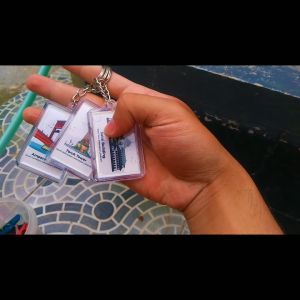 Gantungan Kunci Ikonik Bangunan Khas di Seluruh Indonesia / OLEH-OLEH KHAS / Dua Sisi / PREMIUM