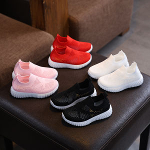 Spring Autumn Children Lightweight Woven Breathable Shoes Boy Girl Hollow Mesh Sneakers Kids Soft-Soled Sport Casual School Shoe